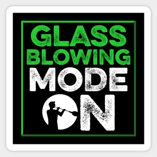 Glassblowing Design Glassblowing Mode On Glassblower Gift Sticker